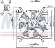 Lüfter, Motorkühlung 12 V NISSENS 85414