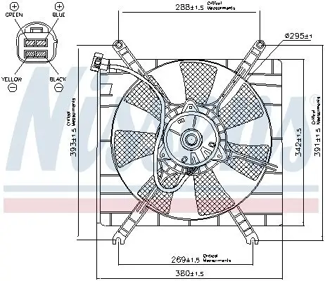 Lüfter, Motorkühlung 12 V NISSENS 85414 Bild Lüfter, Motorkühlung 12 V NISSENS 85414