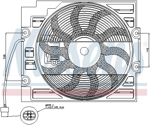 Lüfter, Motorkühlung 12 V NISSENS 85422 Bild Lüfter, Motorkühlung 12 V NISSENS 85422