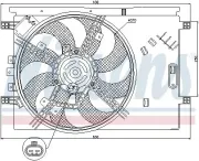 Lüfter, Motorkühlung 12 V 12 V NISSENS 85886