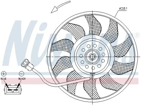 Lüfter, Motorkühlung 12 V NISSENS 85618 Bild Lüfter, Motorkühlung 12 V NISSENS 85618