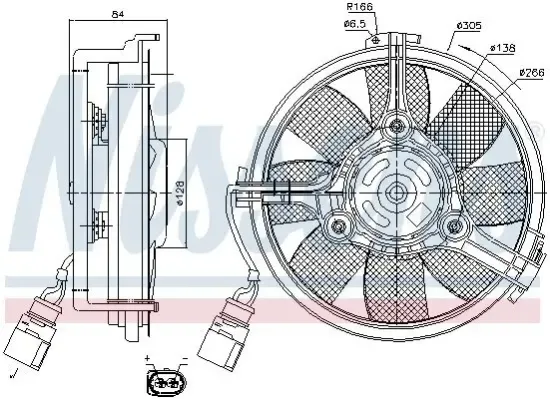 Lüfter, Motorkühlung 12 V NISSENS 85639 Bild Lüfter, Motorkühlung 12 V NISSENS 85639