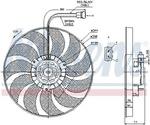 Lüfter, Motorkühlung 12 V NISSENS 85676 Bild Lüfter, Motorkühlung 12 V NISSENS 85676