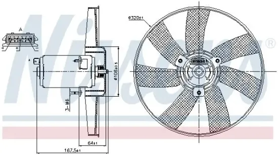 Lüfter, Motorkühlung 12 V NISSENS 85677 Bild Lüfter, Motorkühlung 12 V NISSENS 85677