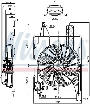 Lüfter, Motorkühlung 12 V NISSENS 85706 Bild Lüfter, Motorkühlung 12 V NISSENS 85706