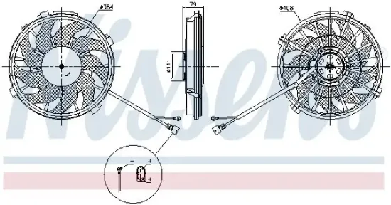 Lüfter, Motorkühlung 12 V NISSENS 85753 Bild Lüfter, Motorkühlung 12 V NISSENS 85753