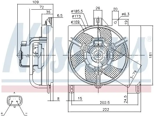 Lüfter, Motorkühlung 12 V NISSENS 85765 Bild Lüfter, Motorkühlung 12 V NISSENS 85765