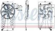 Lüfter, Motorkühlung 12 V NISSENS 85771