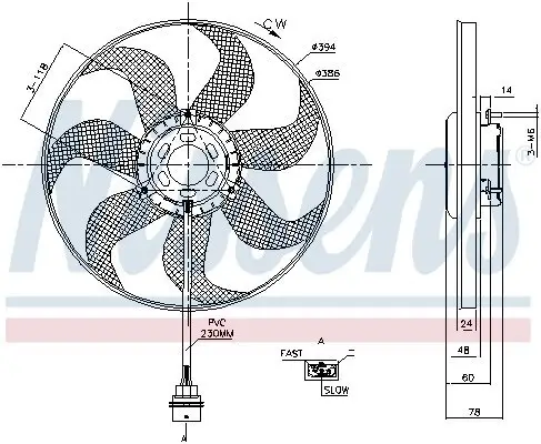 Lüfter, Motorkühlung 12 V NISSENS 85798 Bild Lüfter, Motorkühlung 12 V NISSENS 85798