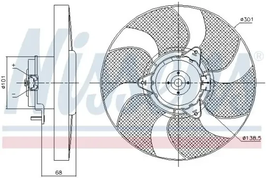 Lüfter, Motorkühlung 12 V NISSENS 85900 Bild Lüfter, Motorkühlung 12 V NISSENS 85900