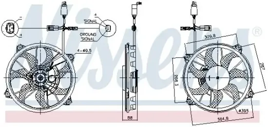 Lüfter, Motorkühlung 12 V NISSENS 85902 Bild Lüfter, Motorkühlung 12 V NISSENS 85902