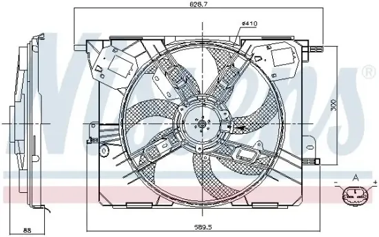 Lüfter, Motorkühlung 12 V NISSENS 85926 Bild Lüfter, Motorkühlung 12 V NISSENS 85926