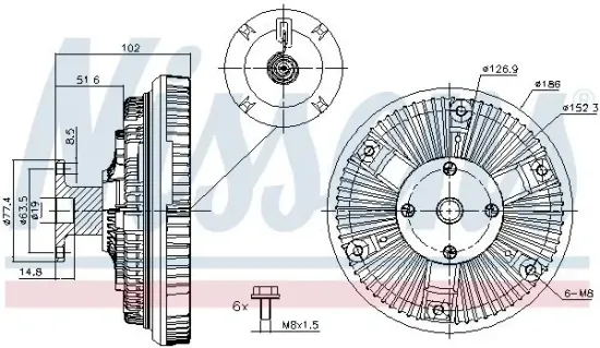 Innenraumgebläse 12 V 12 V NISSENS 87034 Bild Innenraumgebläse 12 V 12 V NISSENS 87034