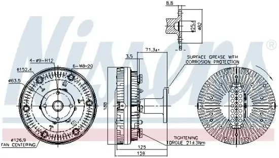 Innenraumgebläse 12 V 12 V NISSENS 87049 Bild Innenraumgebläse 12 V 12 V NISSENS 87049