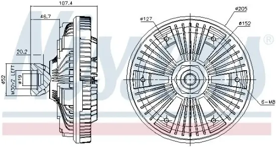 Innenraumgebläse 12 V 12 V NISSENS 87068 Bild Innenraumgebläse 12 V 12 V NISSENS 87068