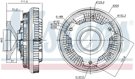 Innenraumgebläse 12 V 12 V NISSENS 87082 Bild Innenraumgebläse 12 V 12 V NISSENS 87082