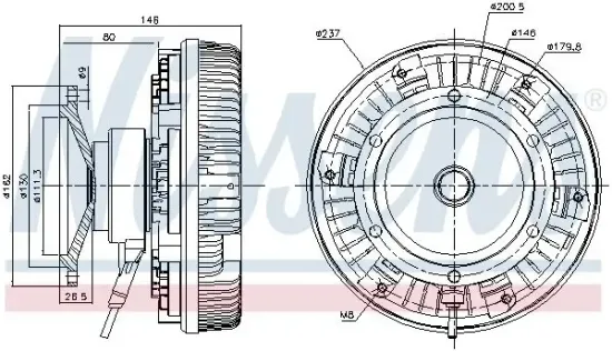 Innenraumgebläse 12 V 12 V NISSENS 87097 Bild Innenraumgebläse 12 V 12 V NISSENS 87097