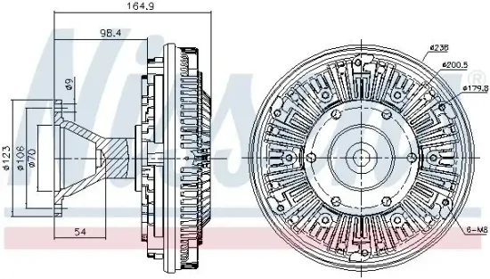 Innenraumgebläse 12 V 12 V NISSENS 87122 Bild Innenraumgebläse 12 V 12 V NISSENS 87122