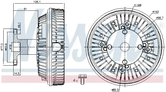 Innenraumgebläse 12 V 12 V NISSENS 87144 Bild Innenraumgebläse 12 V 12 V NISSENS 87144