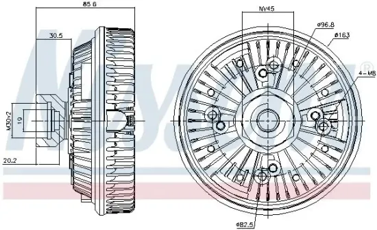 Innenraumgebläse 12 V 12 V NISSENS 87149 Bild Innenraumgebläse 12 V 12 V NISSENS 87149