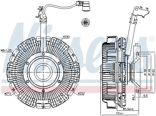 Innenraumgebläse 12 V 12 V NISSENS 87234 Bild Innenraumgebläse 12 V 12 V NISSENS 87234