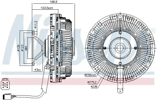 Innenraumgebläse 12 V 12 V NISSENS 87234 Bild Innenraumgebläse 12 V 12 V NISSENS 87234