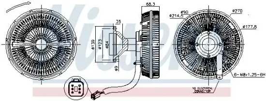 Innenraumgebläse 12 V 12 V NISSENS 87234 Bild Innenraumgebläse 12 V 12 V NISSENS 87234