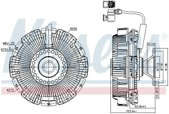 Innenraumgebläse 12 V 12 V NISSENS 87234 Bild Innenraumgebläse 12 V 12 V NISSENS 87234