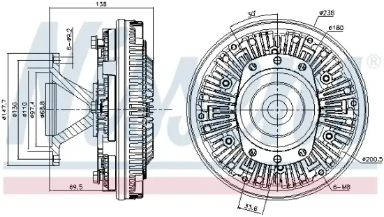 Innenraumgebläse 12 V 12 V NISSENS 87247 Bild Innenraumgebläse 12 V 12 V NISSENS 87247