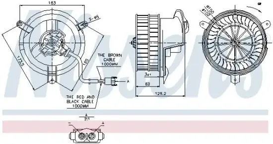 Innenraumgebläse 12 V NISSENS 87035 Bild Innenraumgebläse 12 V NISSENS 87035