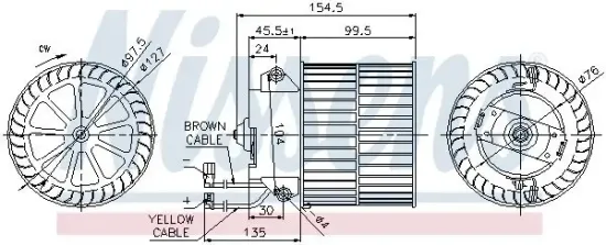 Innenraumgebläse 12 V NISSENS 87057 Bild Innenraumgebläse 12 V NISSENS 87057