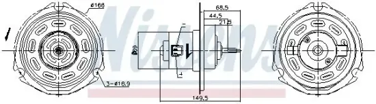 Innenraumgebläse 12 V NISSENS 87058 Bild Innenraumgebläse 12 V NISSENS 87058