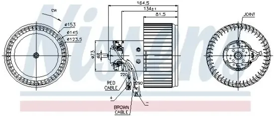 Innenraumgebläse 12 V NISSENS 87093 Bild Innenraumgebläse 12 V NISSENS 87093