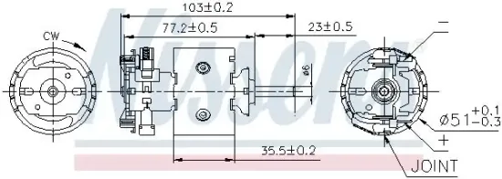 Innenraumgebläse 12 V NISSENS 87097 Bild Innenraumgebläse 12 V NISSENS 87097