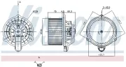 Innenraumgebläse 12 V NISSENS 871012