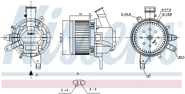 Innenraumgebläse 12 V NISSENS 871025