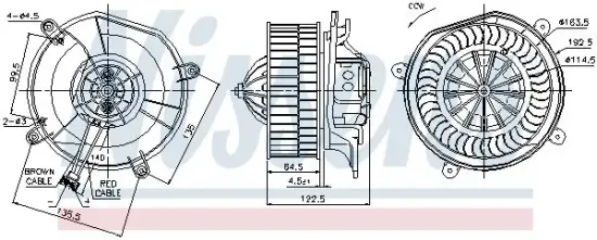 Innenraumgebläse 12 V NISSENS 87103 Bild Innenraumgebläse 12 V NISSENS 87103