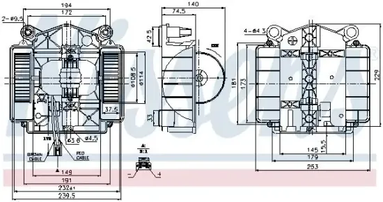 Innenraumgebläse 12 V NISSENS 87110 Bild Innenraumgebläse 12 V NISSENS 87110