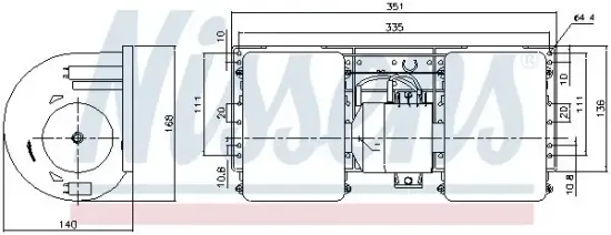 Innenraumgebläse 12 V 12 V NISSENS 87488 Bild Innenraumgebläse 12 V 12 V NISSENS 87488