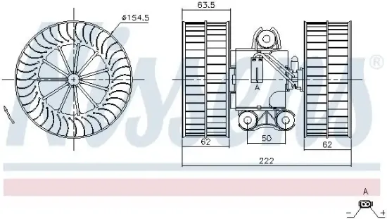 Innenraumgebläse 12 V NISSENS 87212 Bild Innenraumgebläse 12 V NISSENS 87212