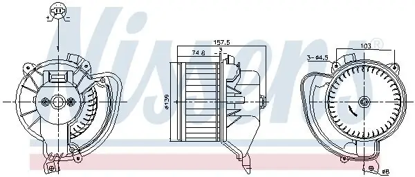 Innenraumgebläse NISSENS 87220