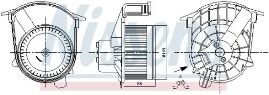 Innenraumgebläse 12 V NISSENS 87262 Bild Innenraumgebläse 12 V NISSENS 87262