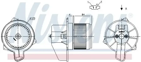 Innenraumgebläse 12 V NISSENS 87306 Bild Innenraumgebläse 12 V NISSENS 87306