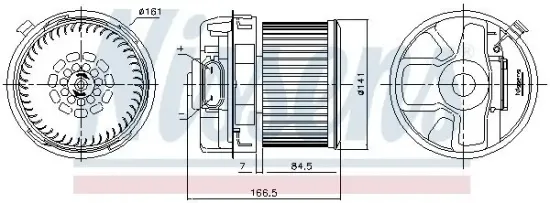 Innenraumgebläse 12 V NISSENS 87351 Bild Innenraumgebläse 12 V NISSENS 87351