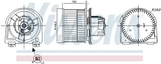 Innenraumgebläse 12 V NISSENS 87382 Bild Innenraumgebläse 12 V NISSENS 87382