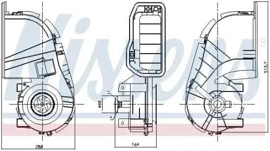 Innenraumgebläse 12 V NISSENS 87394 Bild Innenraumgebläse 12 V NISSENS 87394