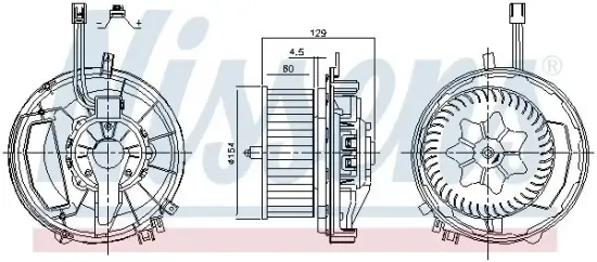 Innenraumgebläse 12 V NISSENS 87425 Bild Innenraumgebläse 12 V NISSENS 87425