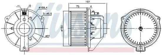 Innenraumgebläse 12 V NISSENS 87429 Bild Innenraumgebläse 12 V NISSENS 87429