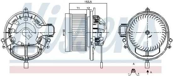 Innenraumgebläse 12 V NISSENS 87431 Bild Innenraumgebläse 12 V NISSENS 87431