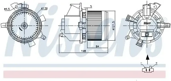 Innenraumgebläse 12 V NISSENS 87466 Bild Innenraumgebläse 12 V NISSENS 87466